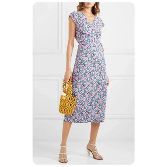 J Crew Floral Wrap Dress - Picture 1 of 7